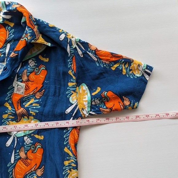 MAMBO LOUD RARE VINTAGE SHIRT ‘FISH N CHIPS’ BY PAUL MCNEIL - Youth Size 12 - Picture 7 of 8